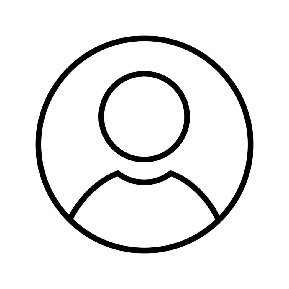 Male Profile Vector Icon