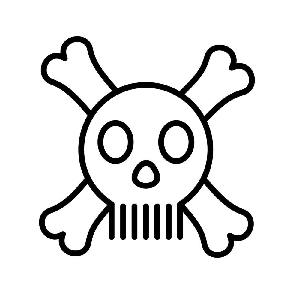 icono de vector de signo de muerte