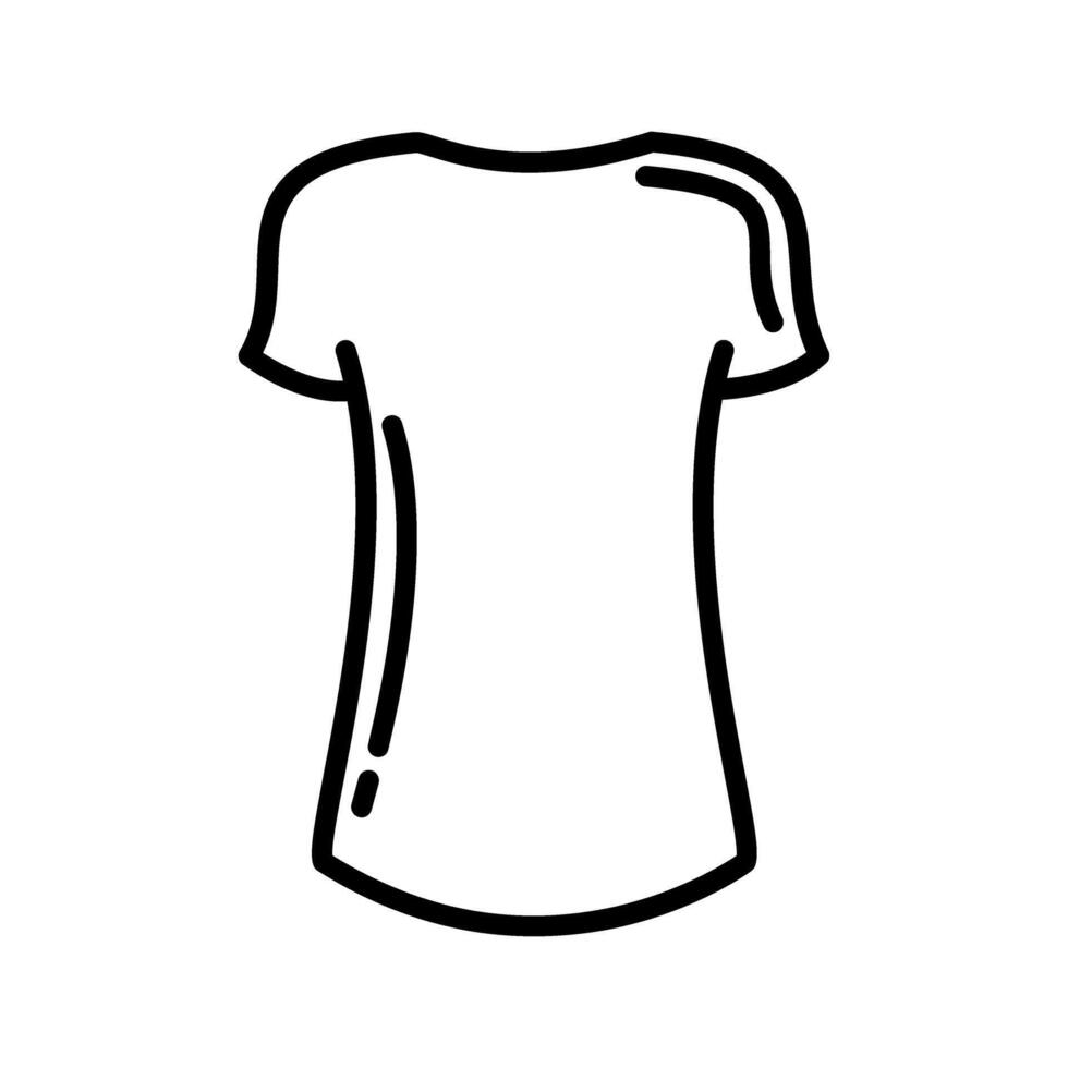 icono de vector de camisa de damas