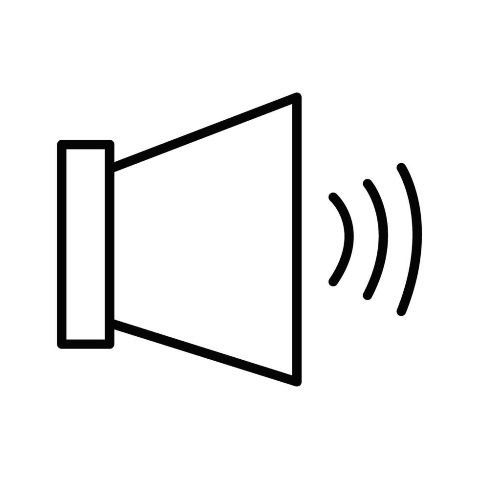 icono de vector de volumen alto de audio