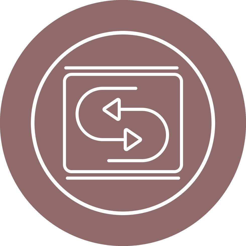 Reverse Arrow Vector Icon