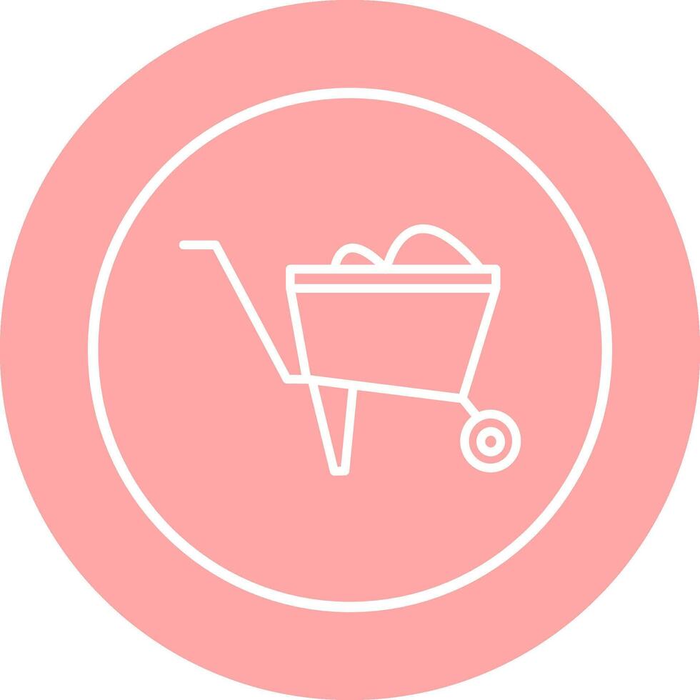 Wheelbarrow Vector Icon