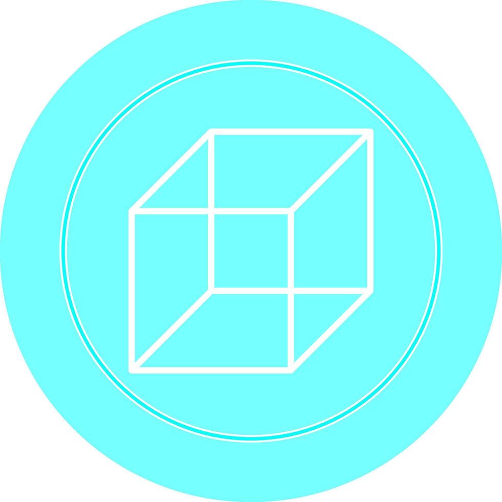 icono de vector de cubo