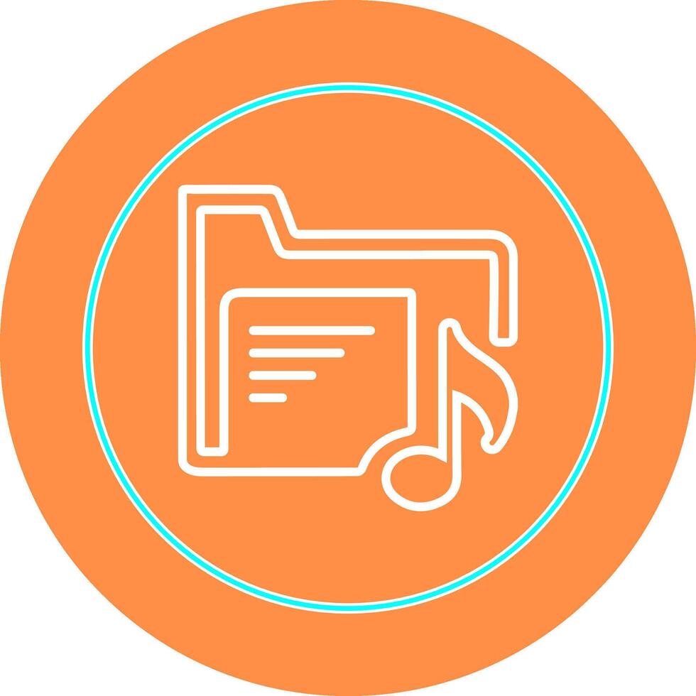 Music Folder Vector Icon