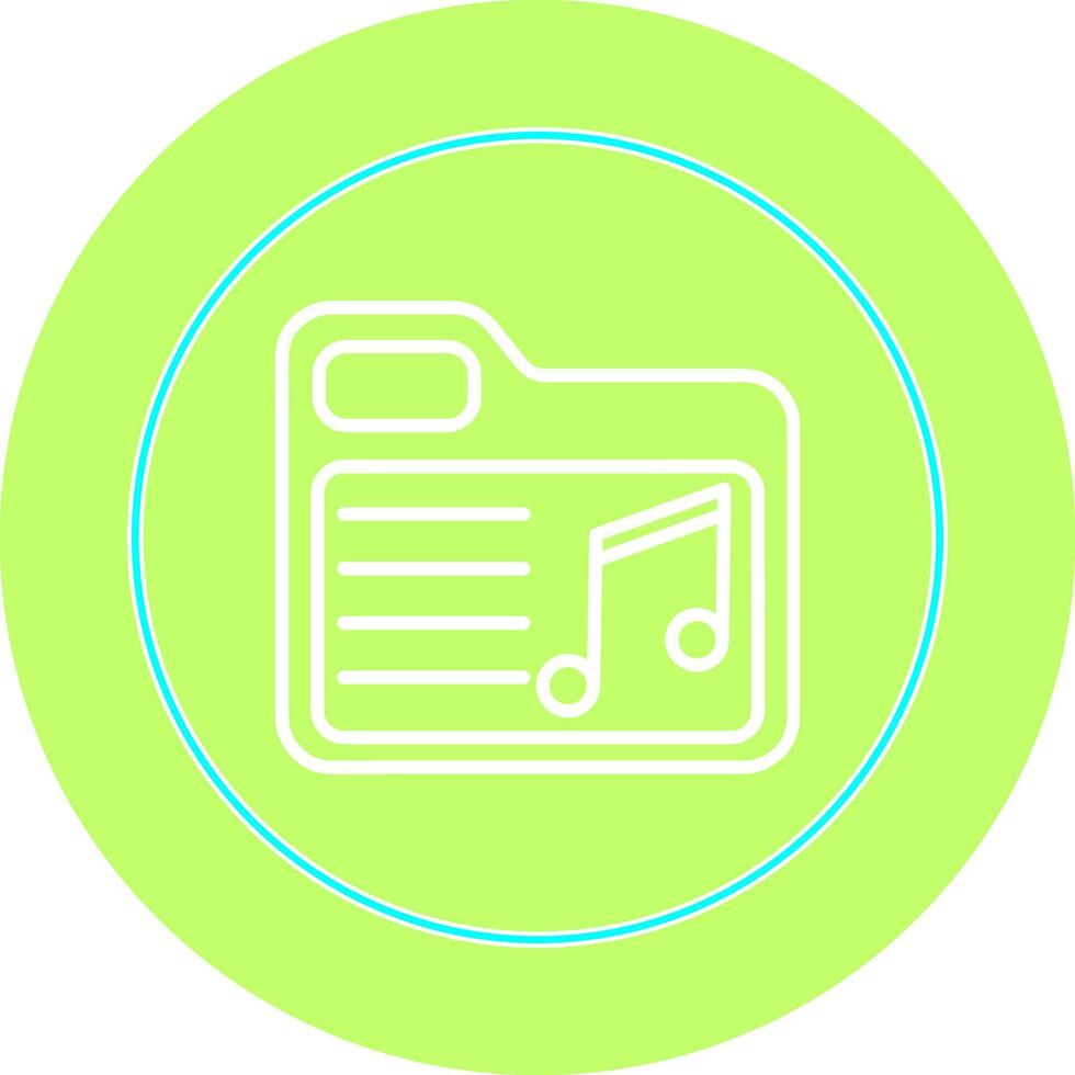 Music Folder Vector Icon