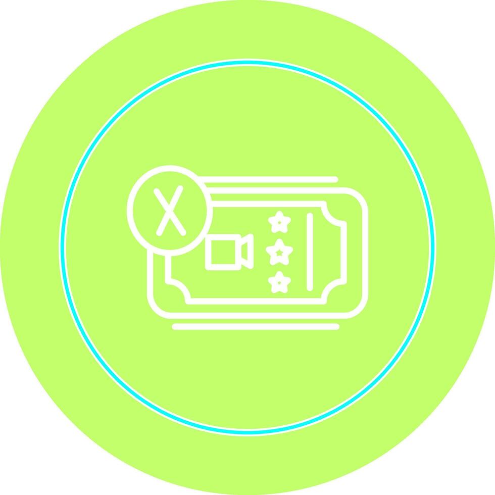 Cancel Ticket Vector Icon