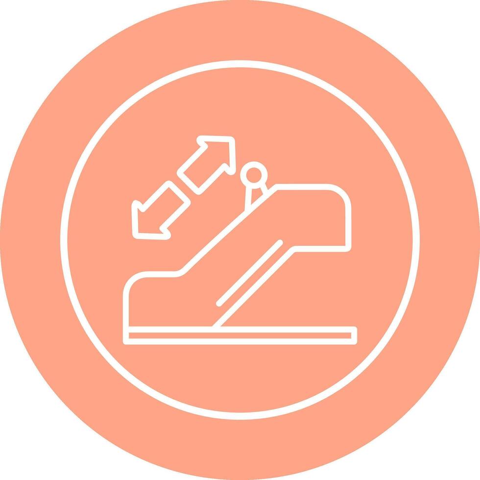 Horizontal Escalator Vector Icon