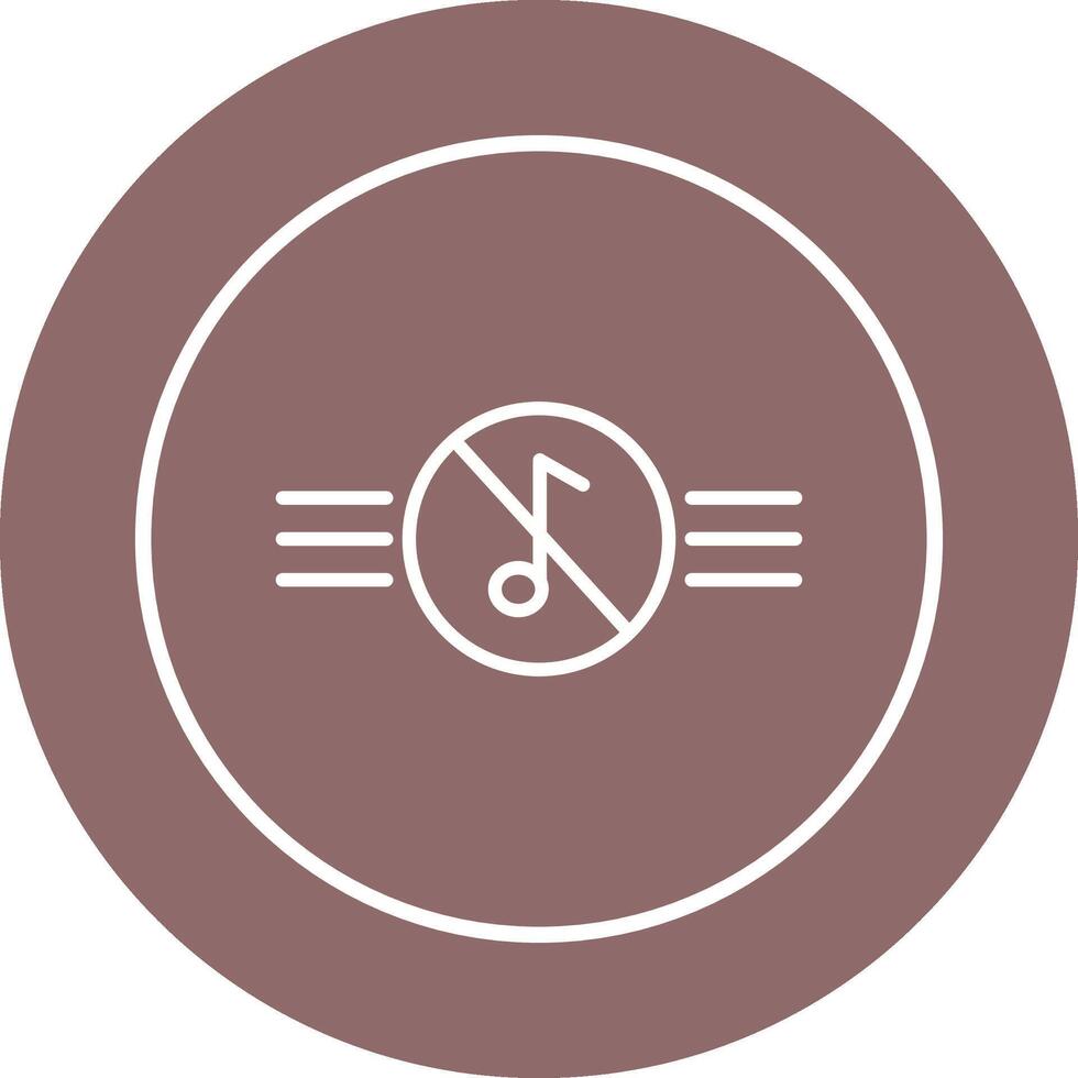 Music Disabled Vector Icon