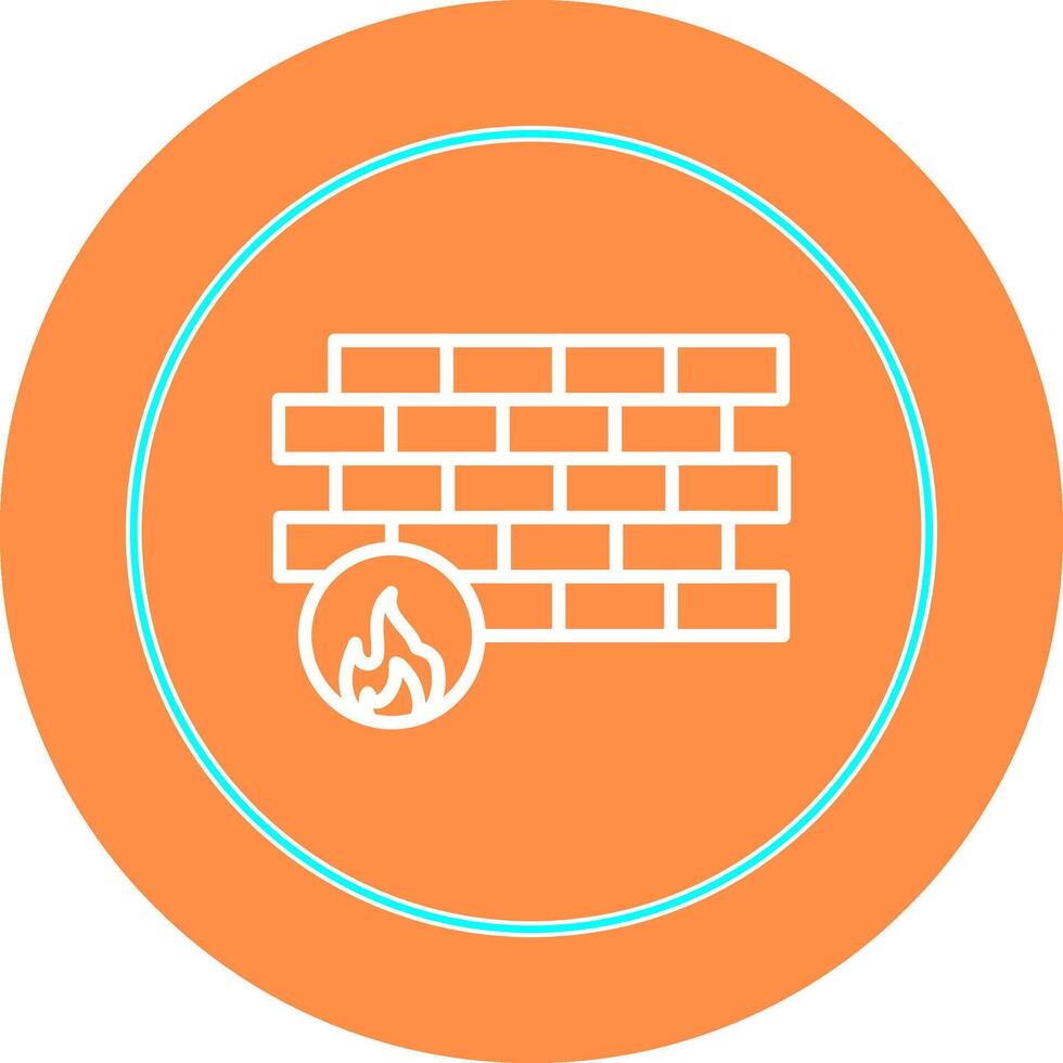 icono de vector de firewall