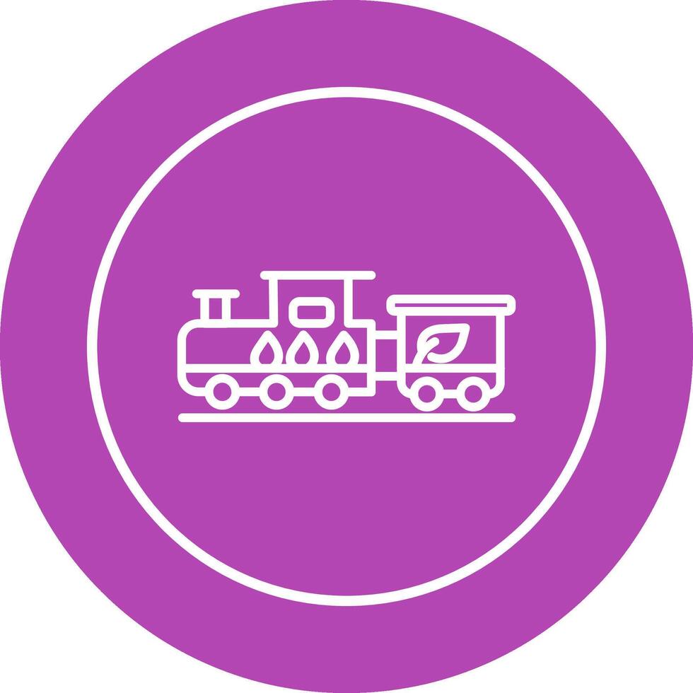 Ecology Train Vector Icon