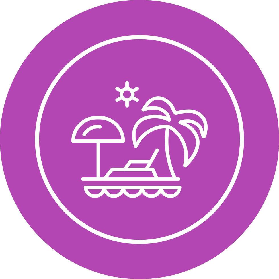 Vacation Spots Vector Icon