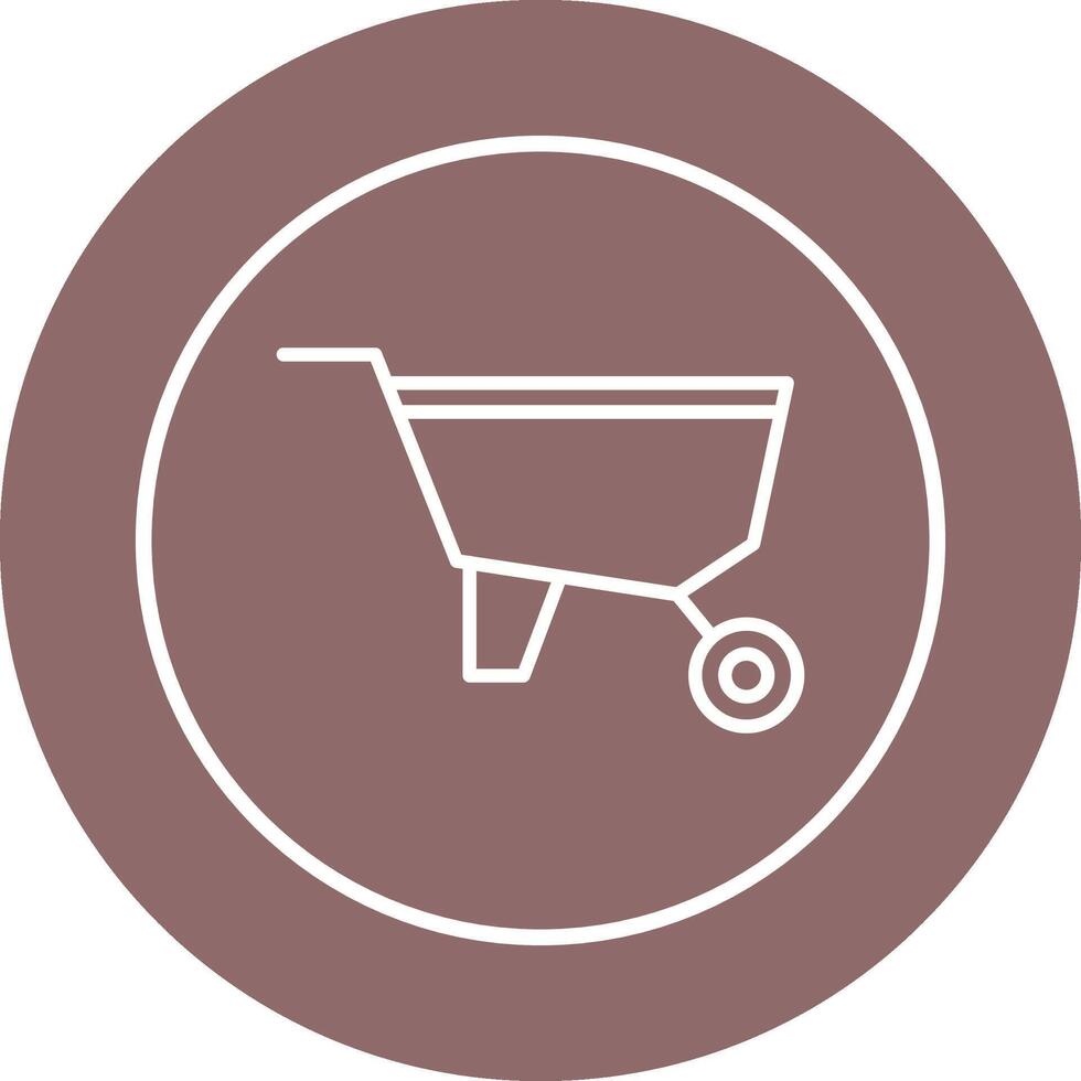 Wheelbarrow Vector Icon