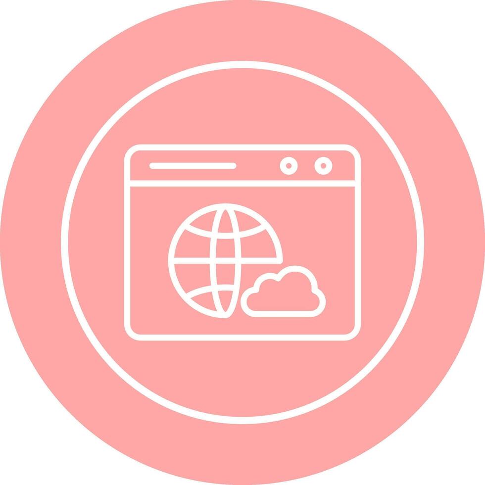 Web Cloud Vector Icon