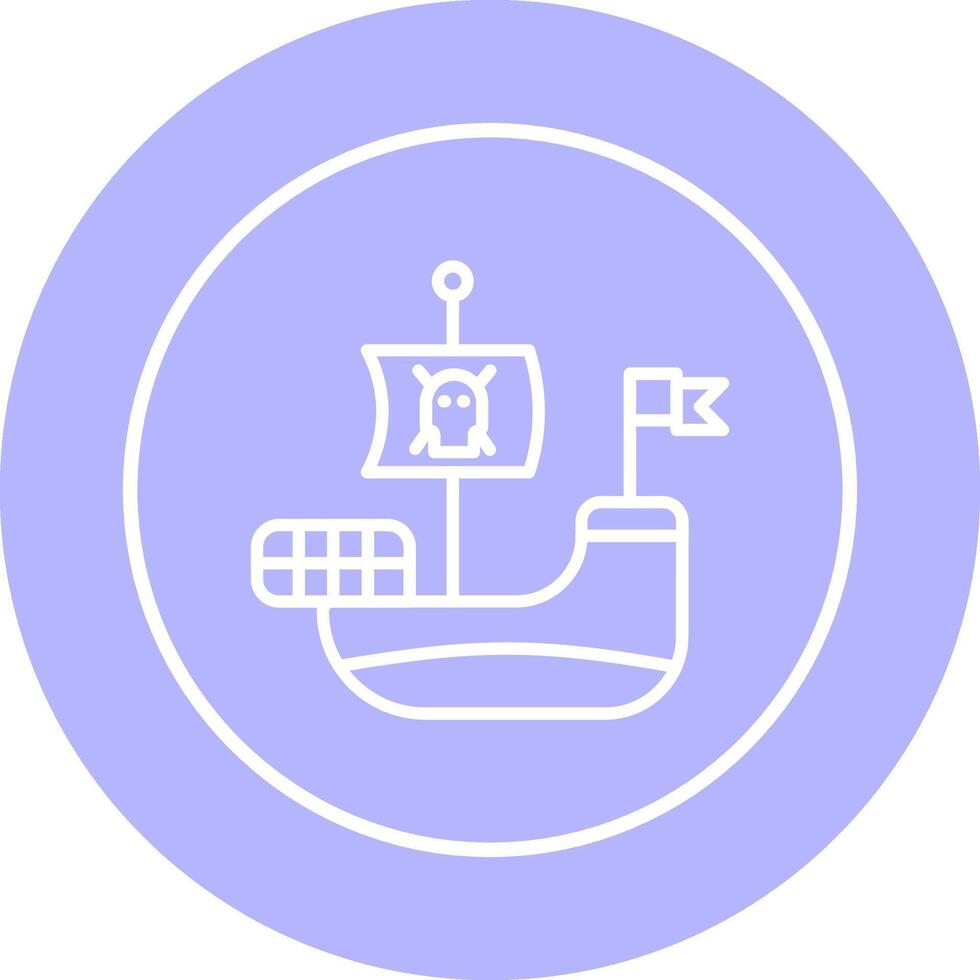 Pirate Ship Vector Icon