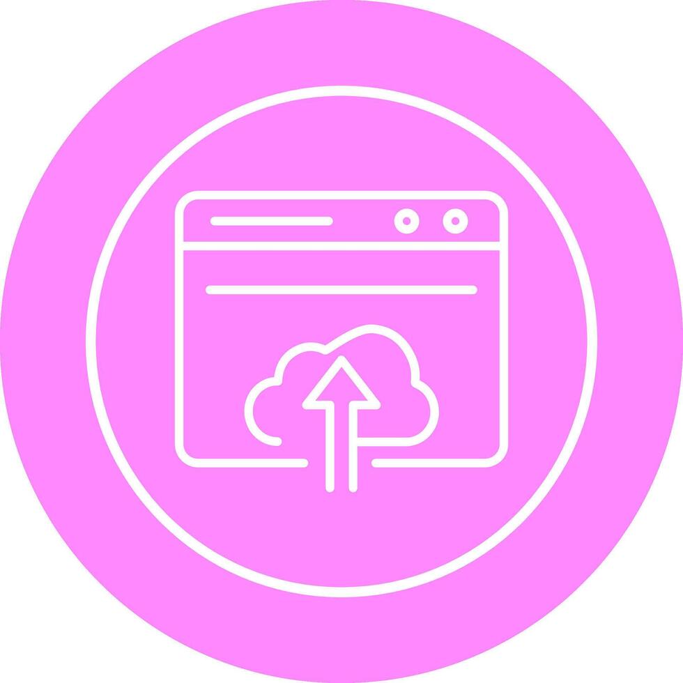 Upload Web Vector Icon
