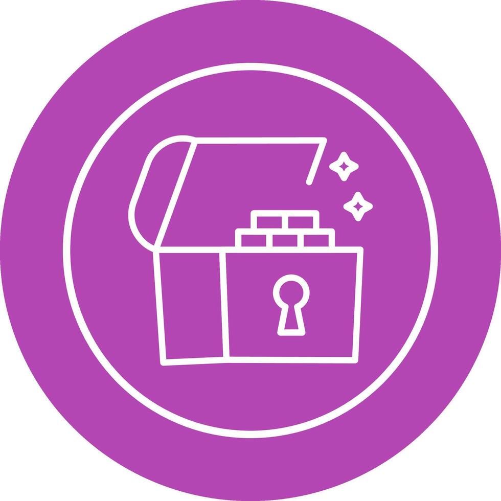 Open Treasure Box Vector Icon