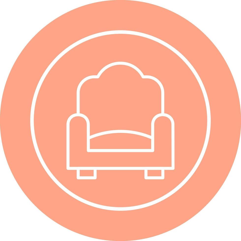 Single Sofa Vector Icon