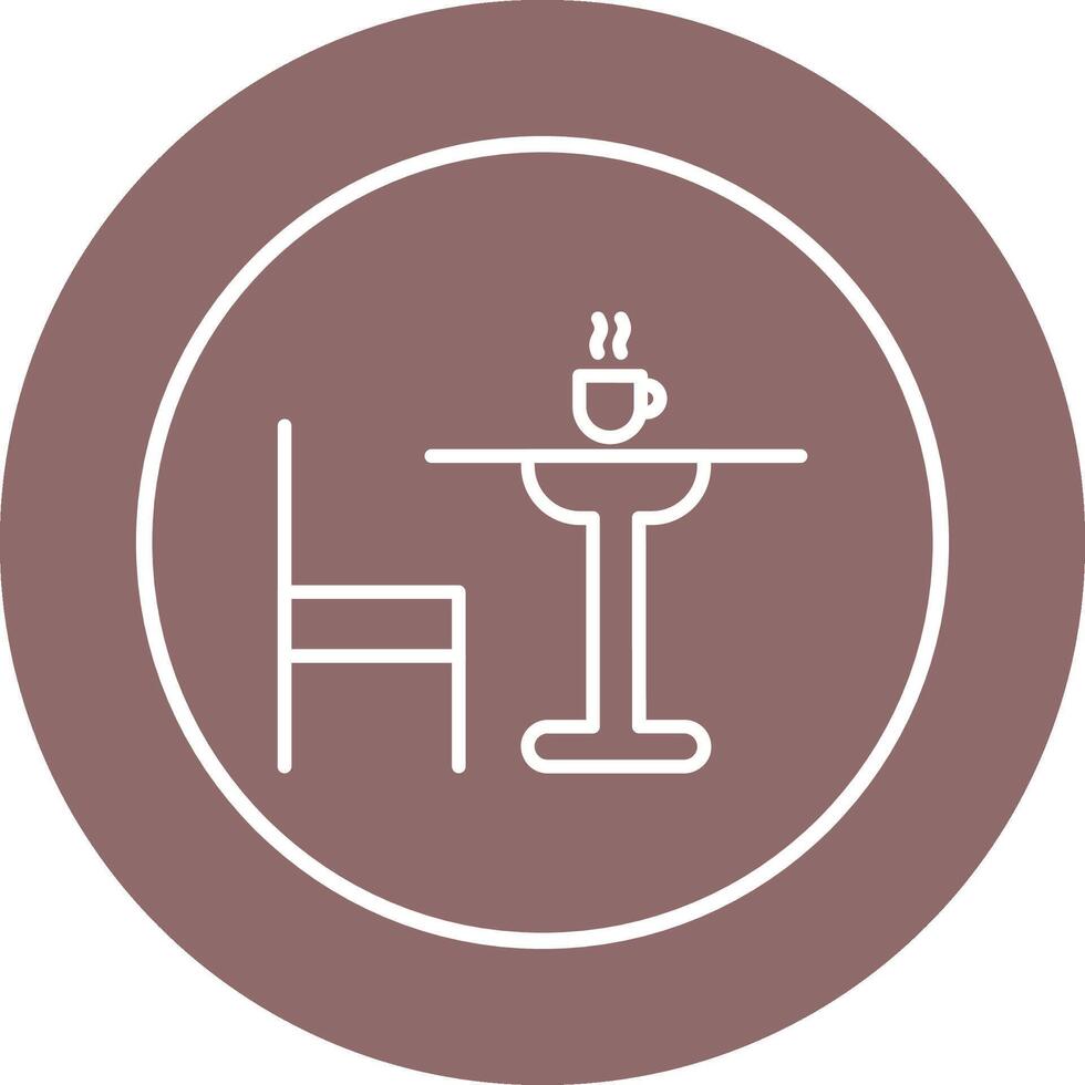 Tea Table Vector Icon