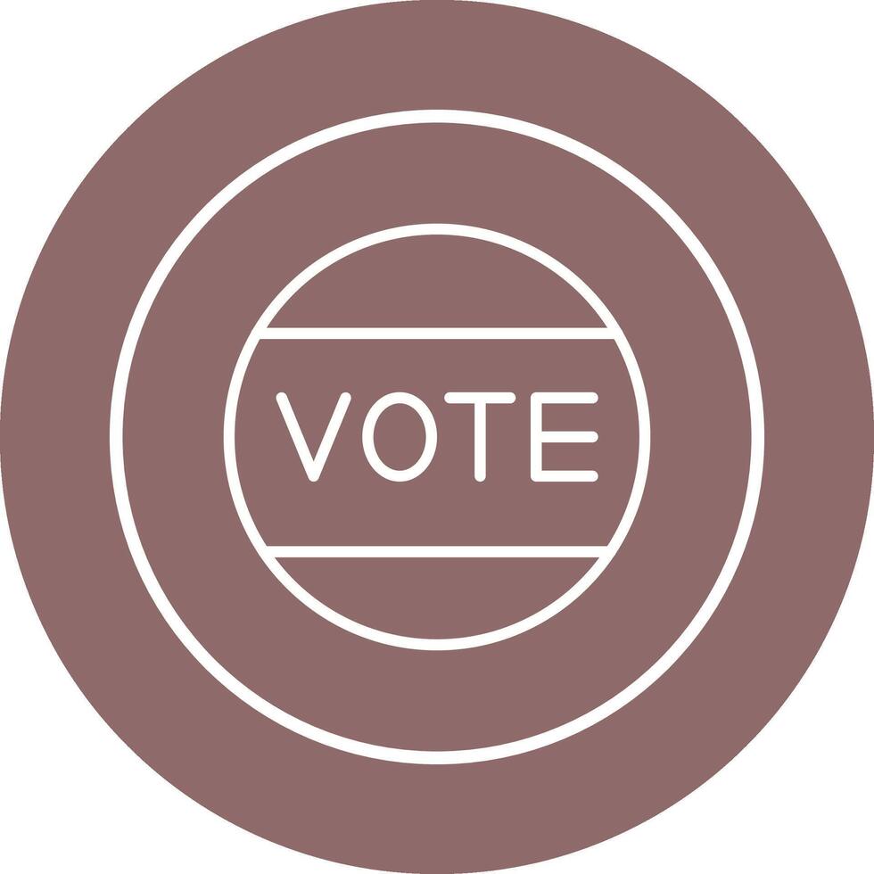 icono de vector de voto