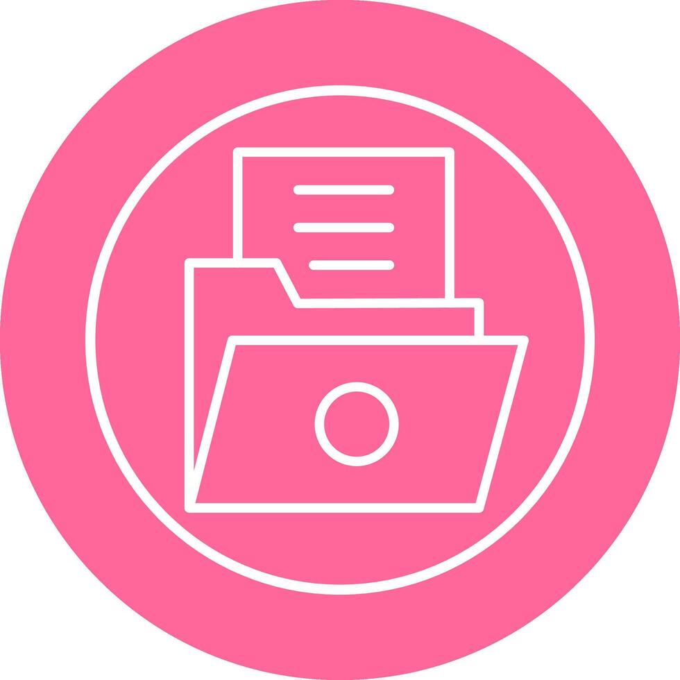 List Folder Vector Icon