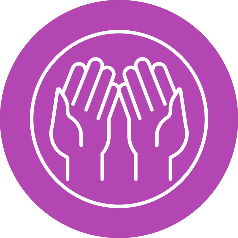 Praying Hands Vector Icon