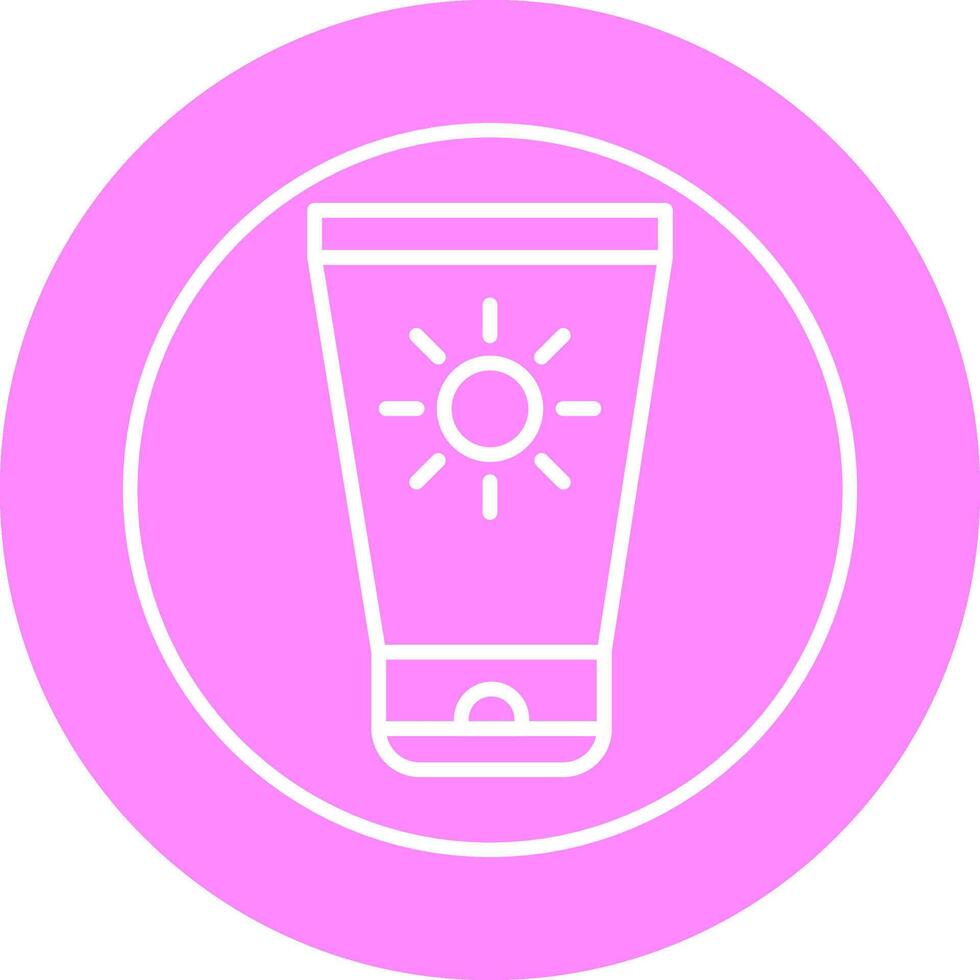 Sun Cream Vector Icon