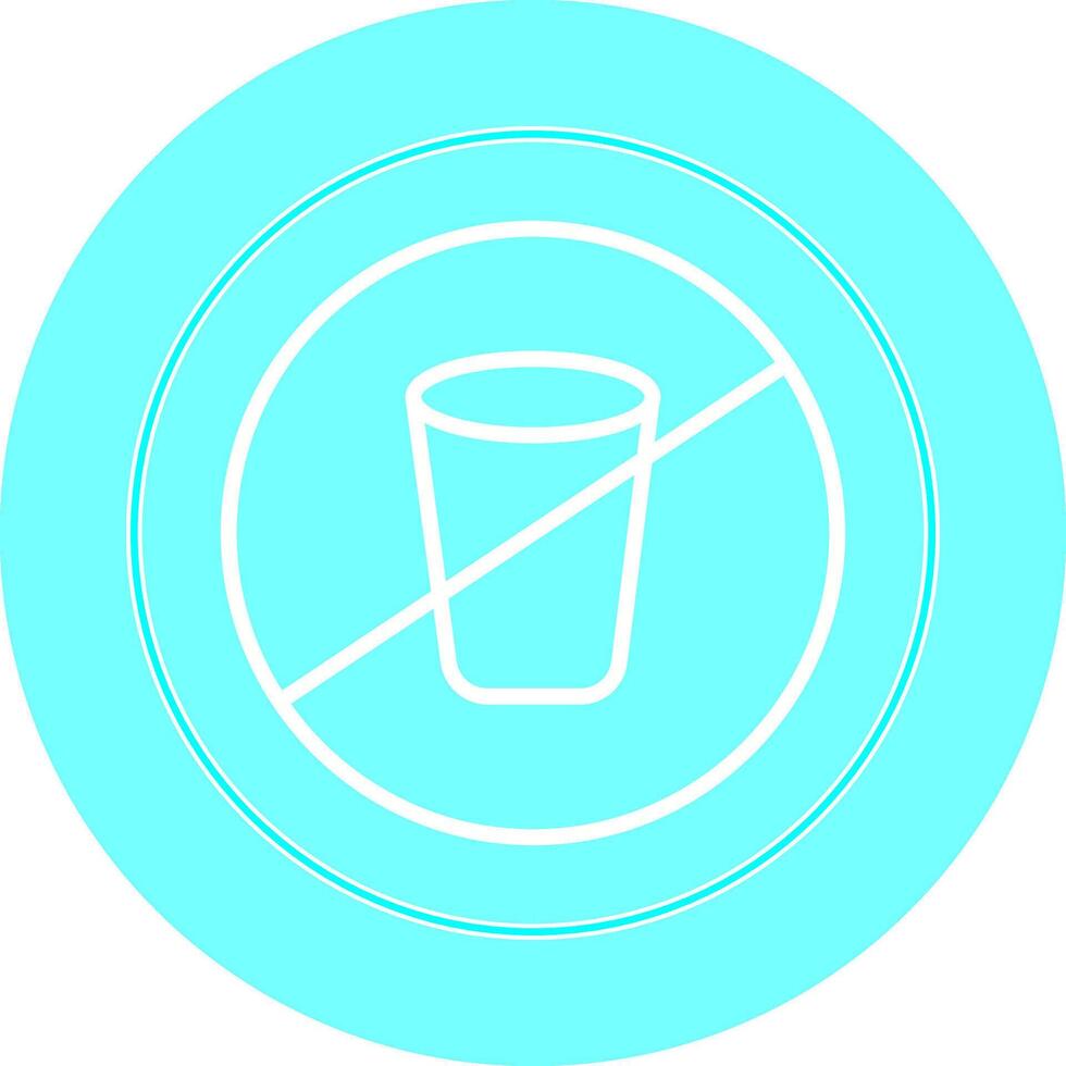 No Drinks Vector Icon