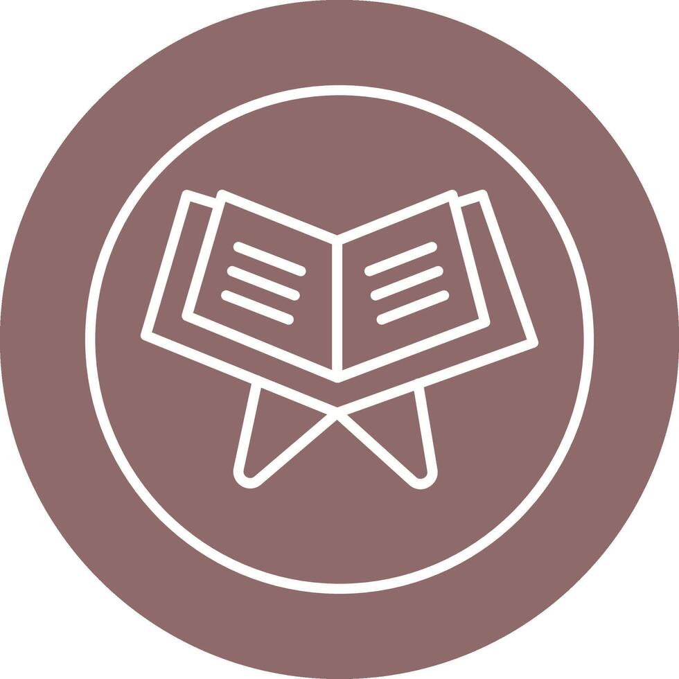 Reading Holy Book Vector Icon