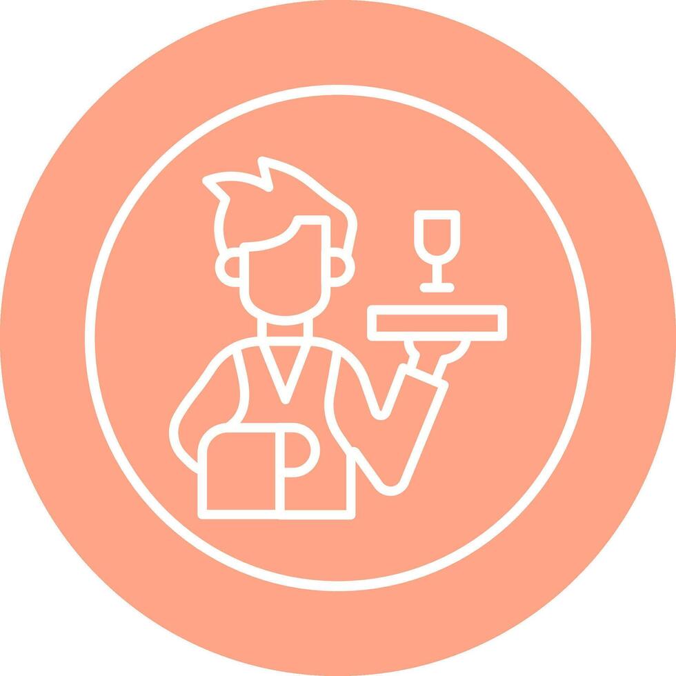 Waiter Vector Icon