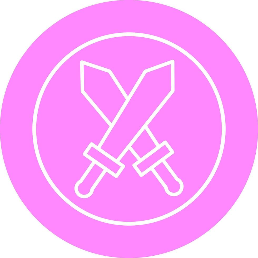 Two Swords Vector Icon