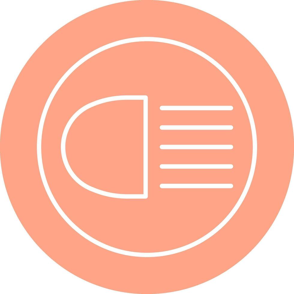 Headlight Vector Icon