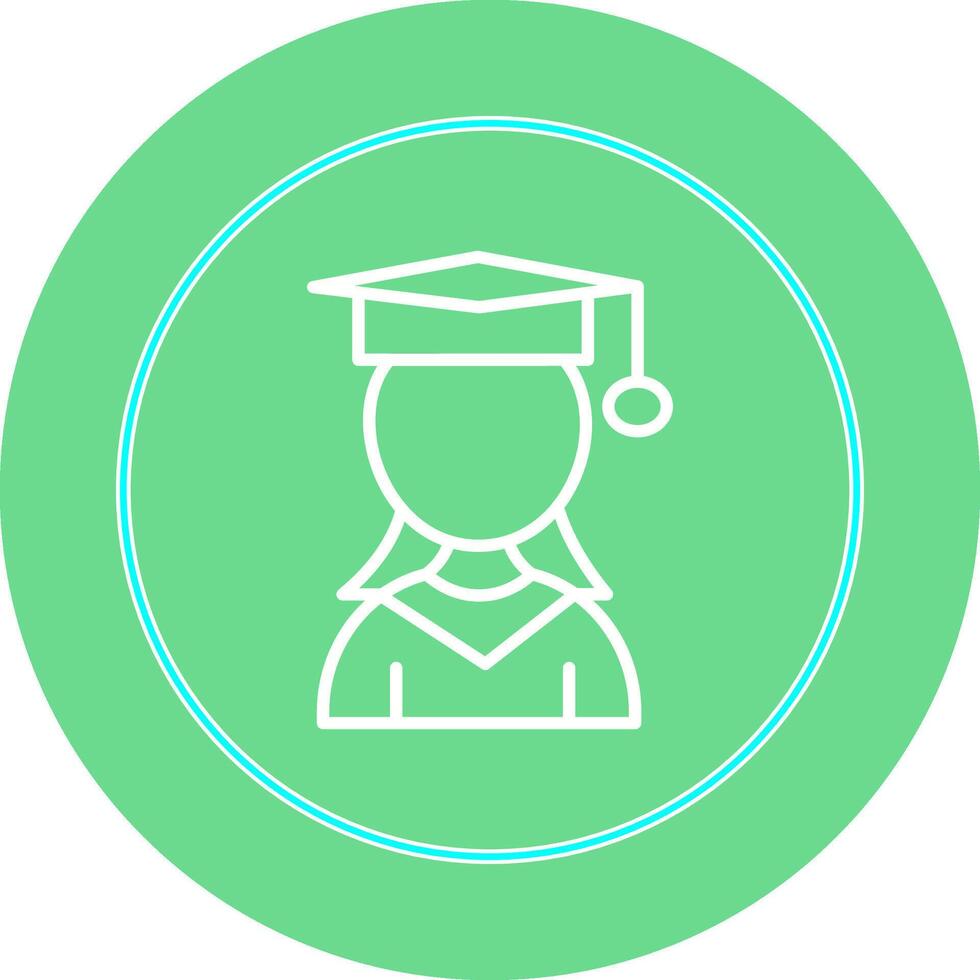 Female Student Vector Icon