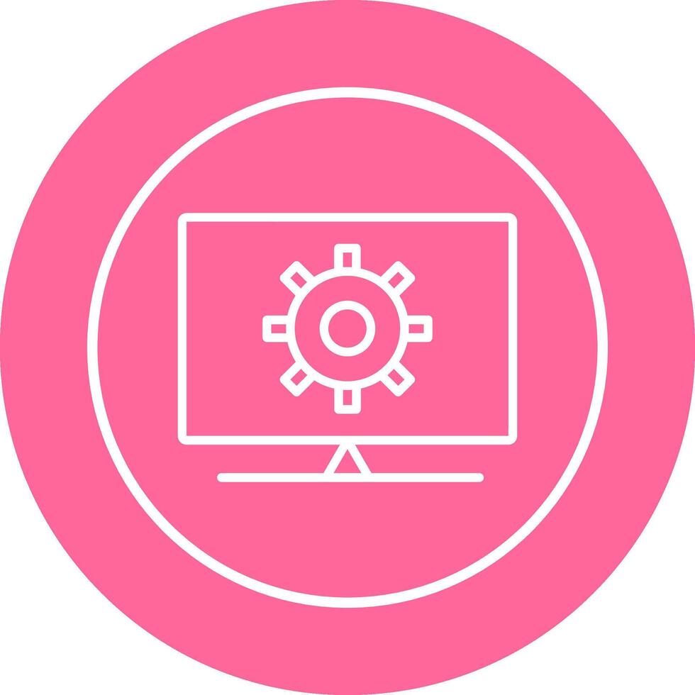 Computer Settings Vector Icon