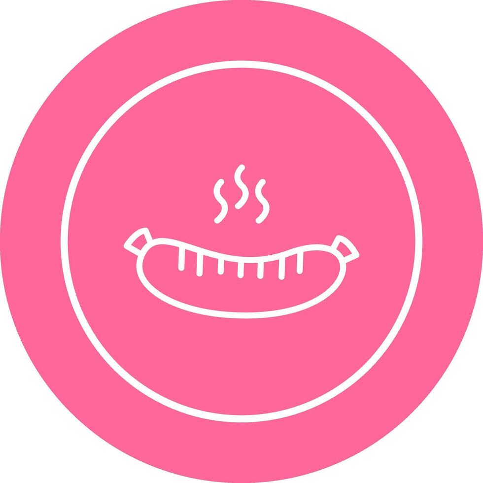 Hot Sausage Vector Icon