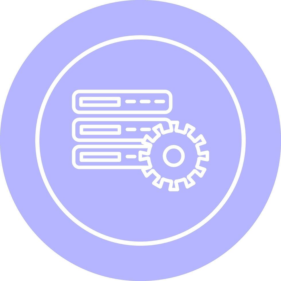Database Setting Vector Icon