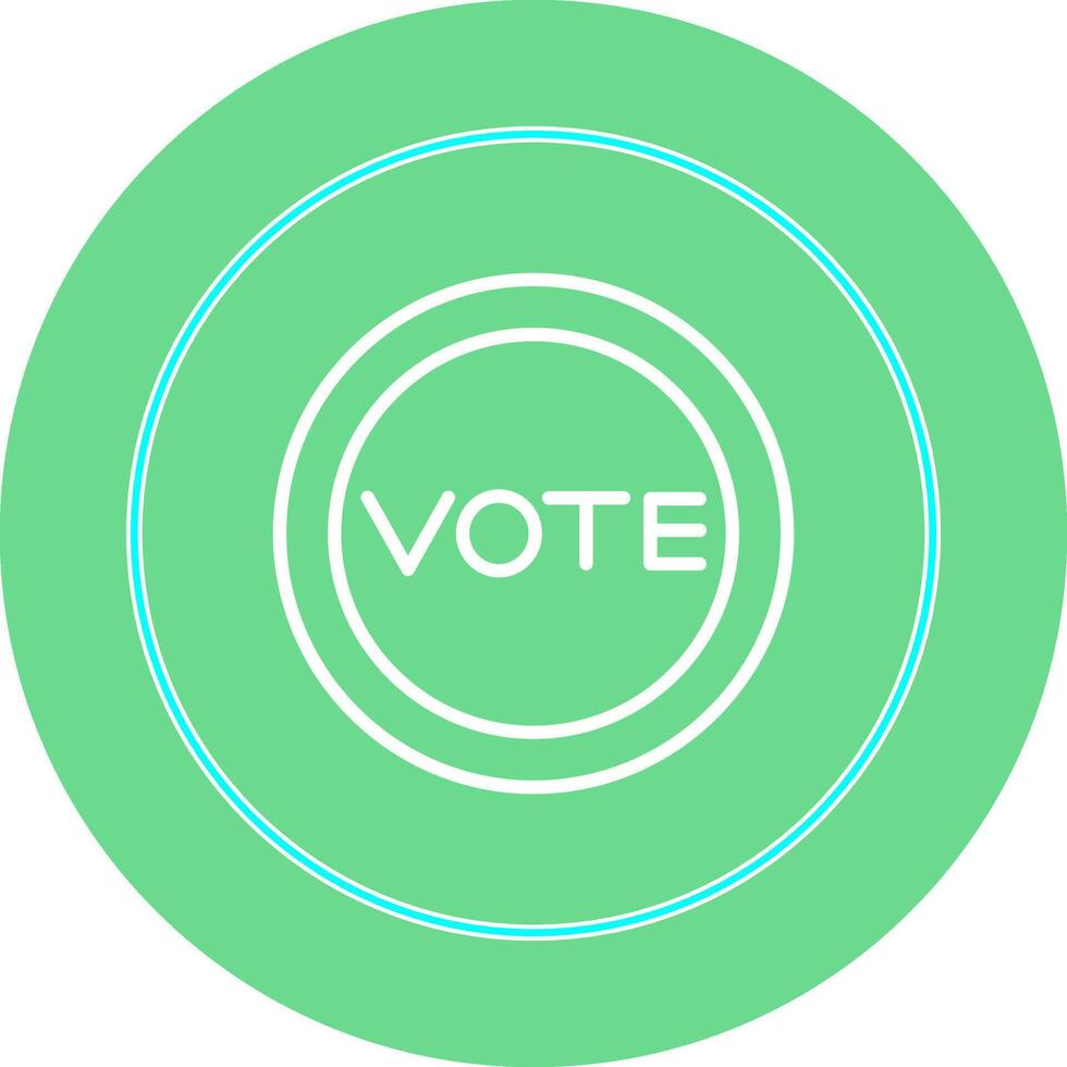 icono de vector de enlace de voto