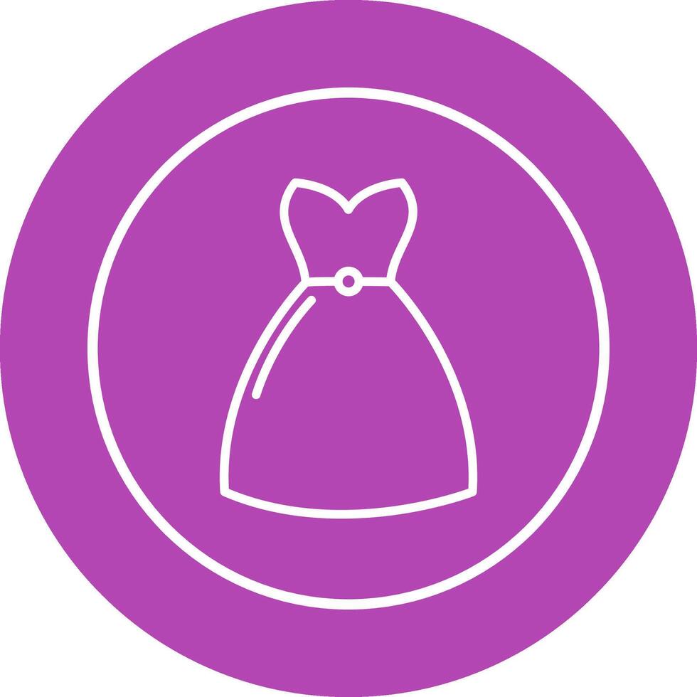 Cocktail Dress Vector Icon