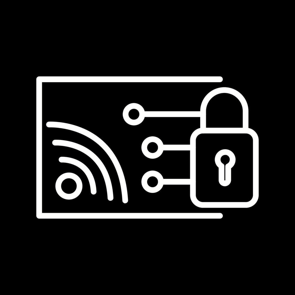 Protected WiFi Vector Icon