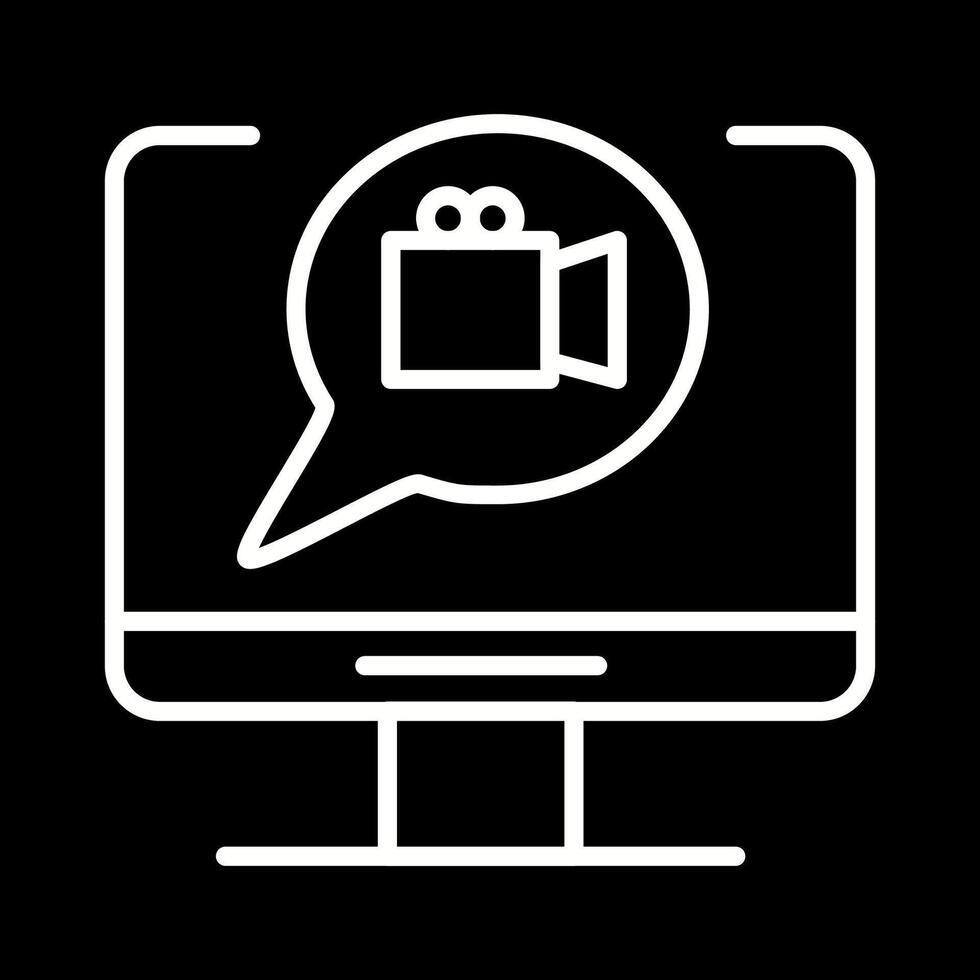 Video Communication Vector Icon