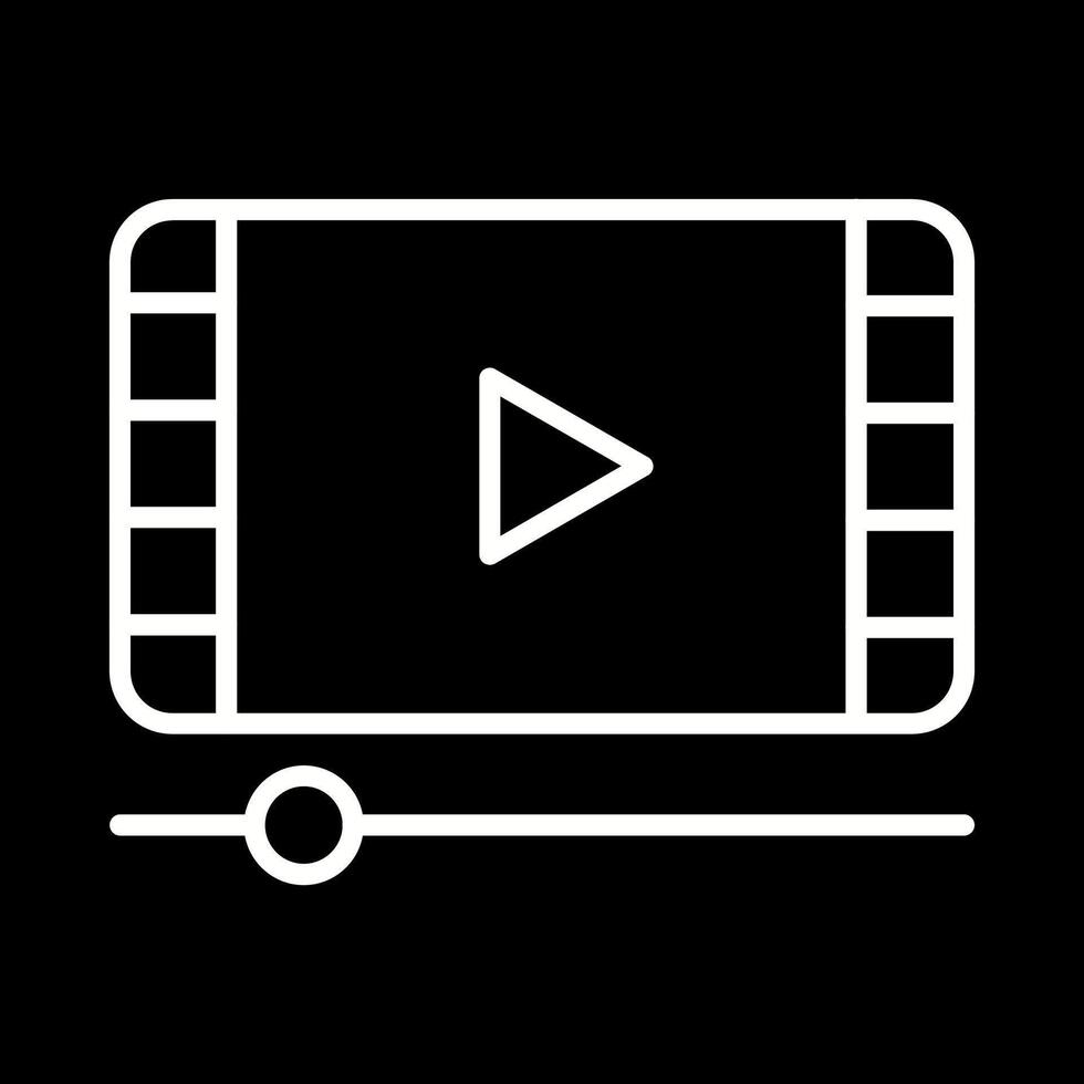 vídeo y animación vector icono