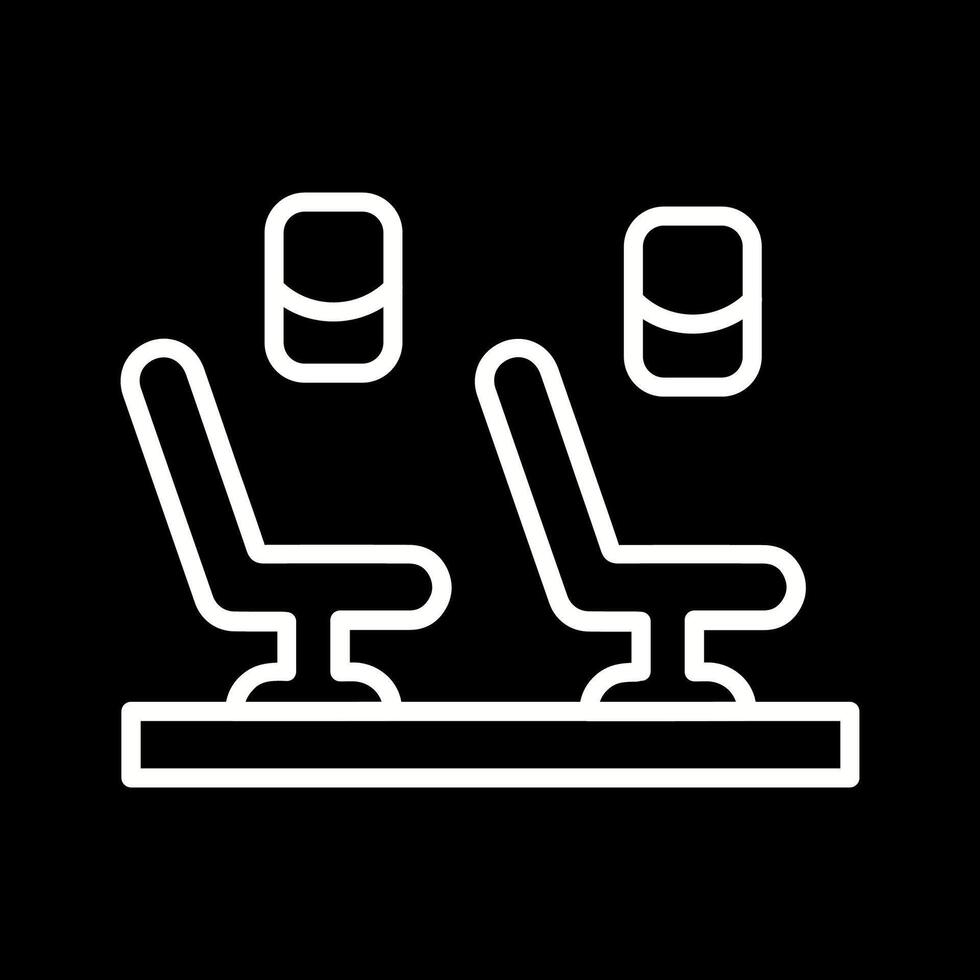 Seats in Plane Vector Icon