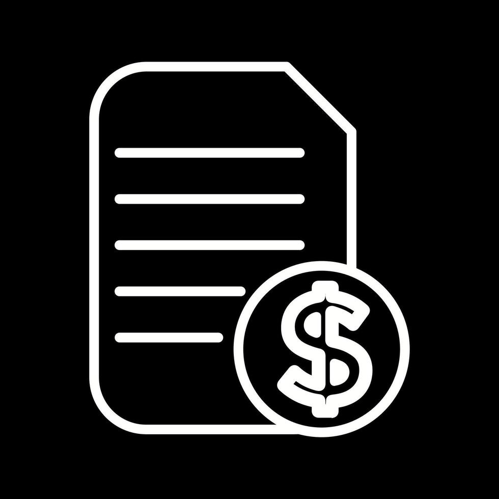 Dollar Document Vector Icon