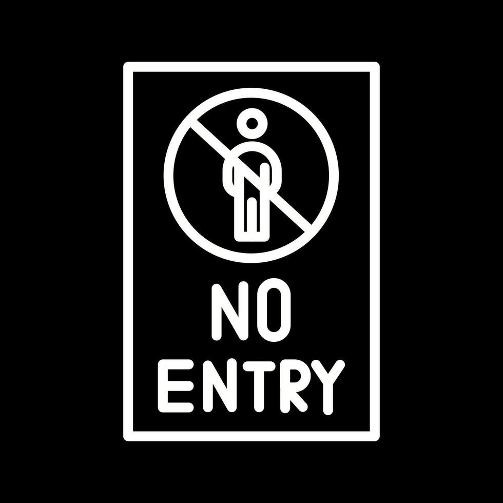 No Entry Sign Vector Icon