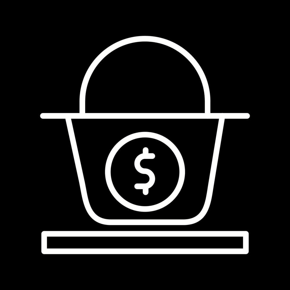 Dollar Basket Vector Icon