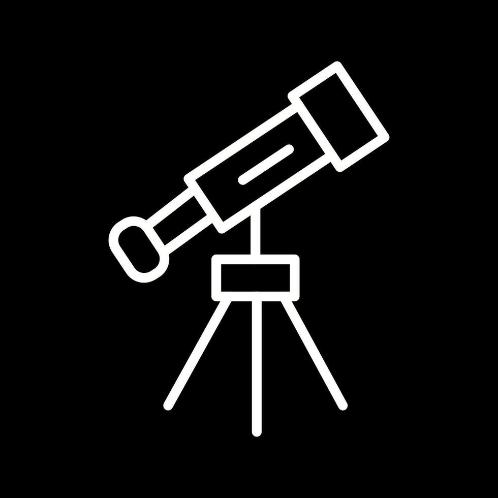 icono de vector de telescopio