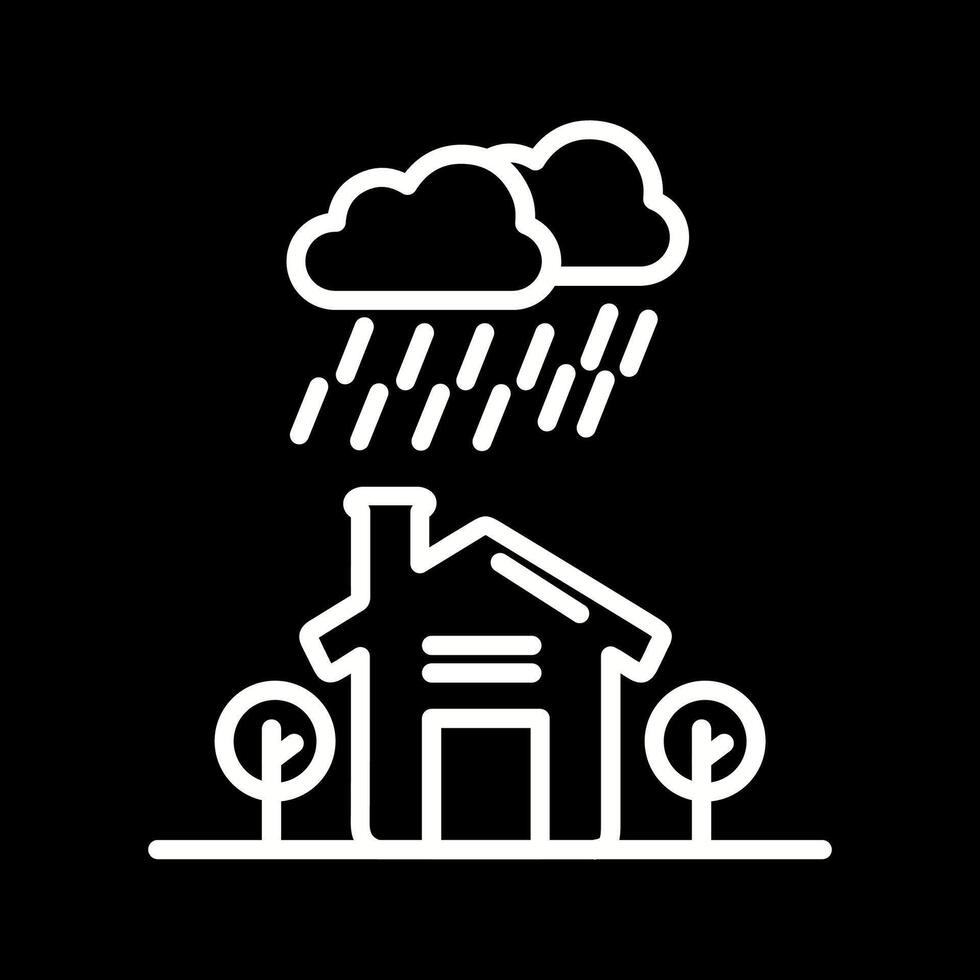 icono de vector de lluvia