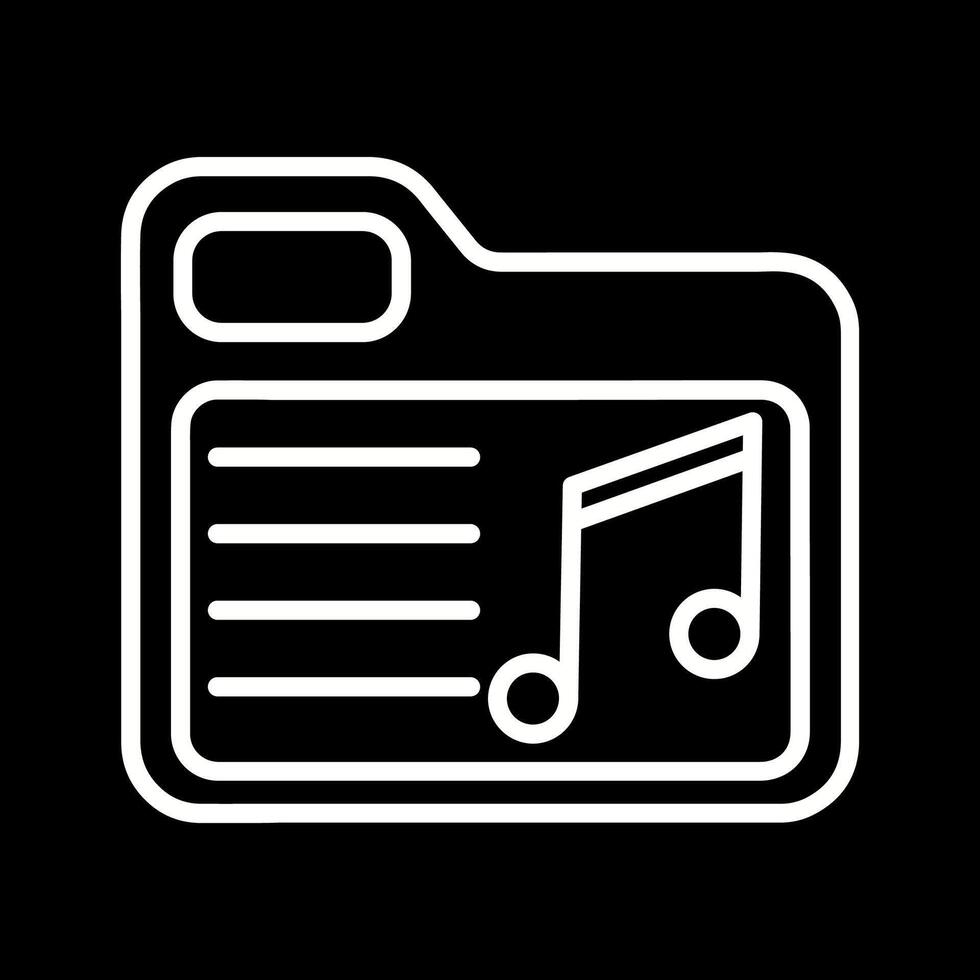 Music Folder Vector Icon