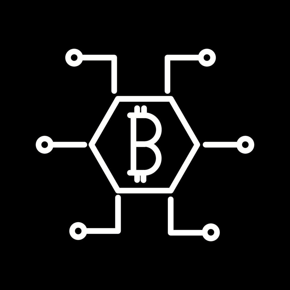 icono de vector de bitcoin