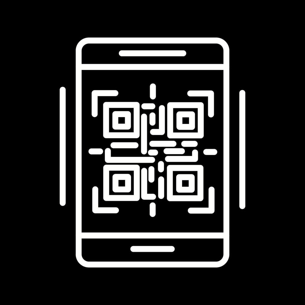 icono de vector de código qr