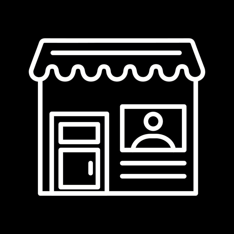 icono de vector de tienda